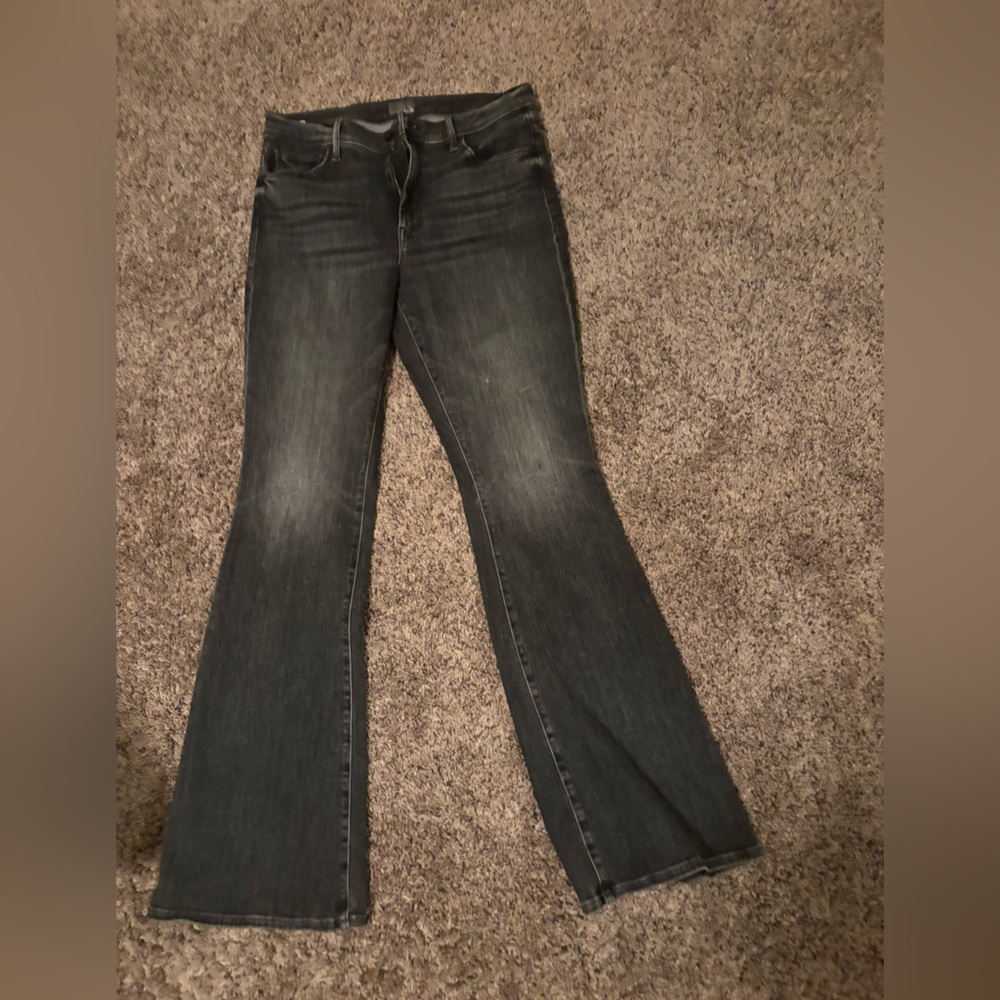MOTHER Dark Gray Flare Jeans
